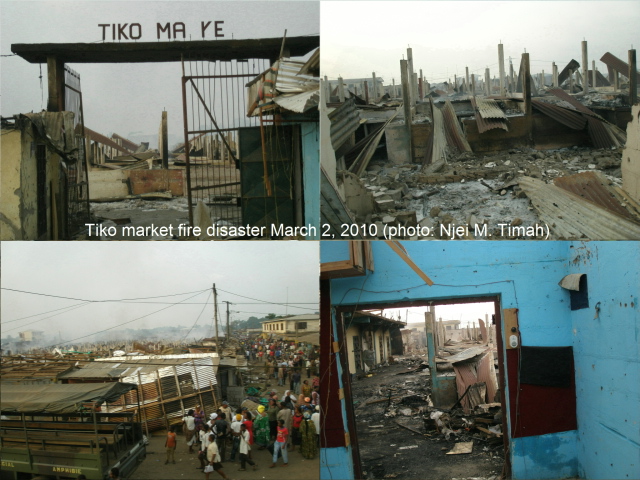 Tiko Market Fire Disaster March 2010